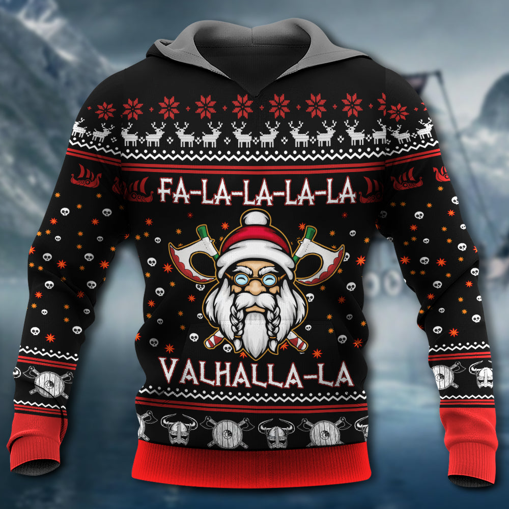 Viking Valhalla White And Red – Hoodie