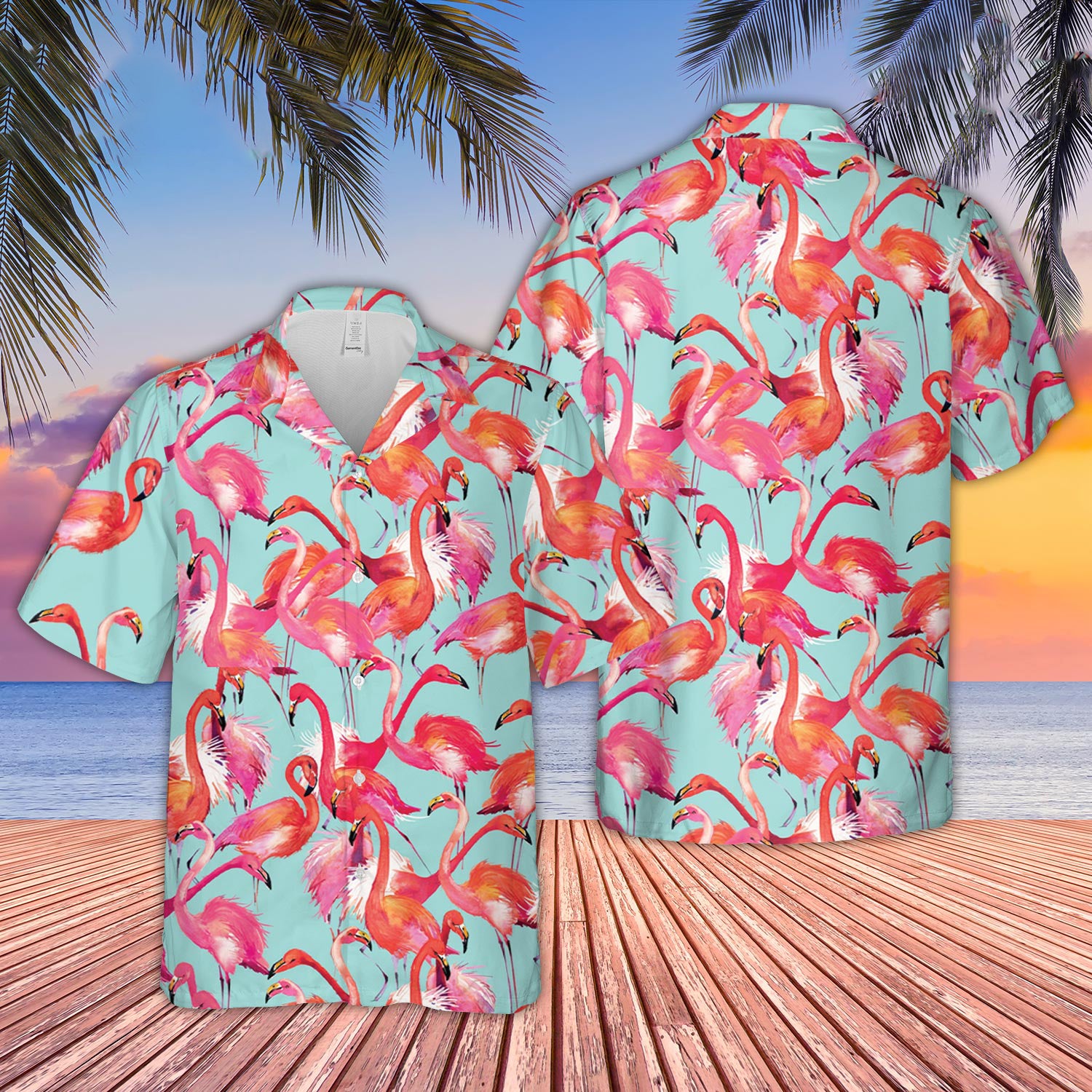 Unique Flamingo Pattern D13 Hawaiian Shirt