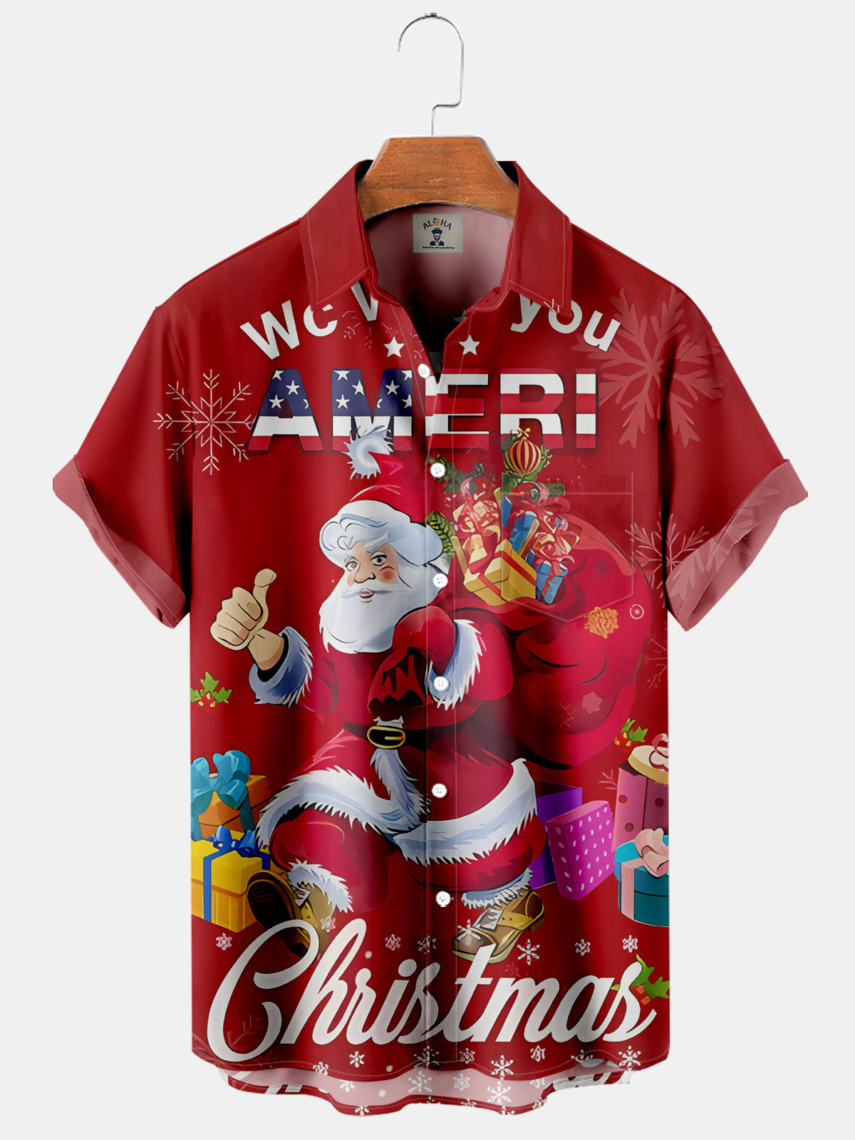 We Wish You Ameri Christmas Santa Claus Liked – Hawaiian Shirt