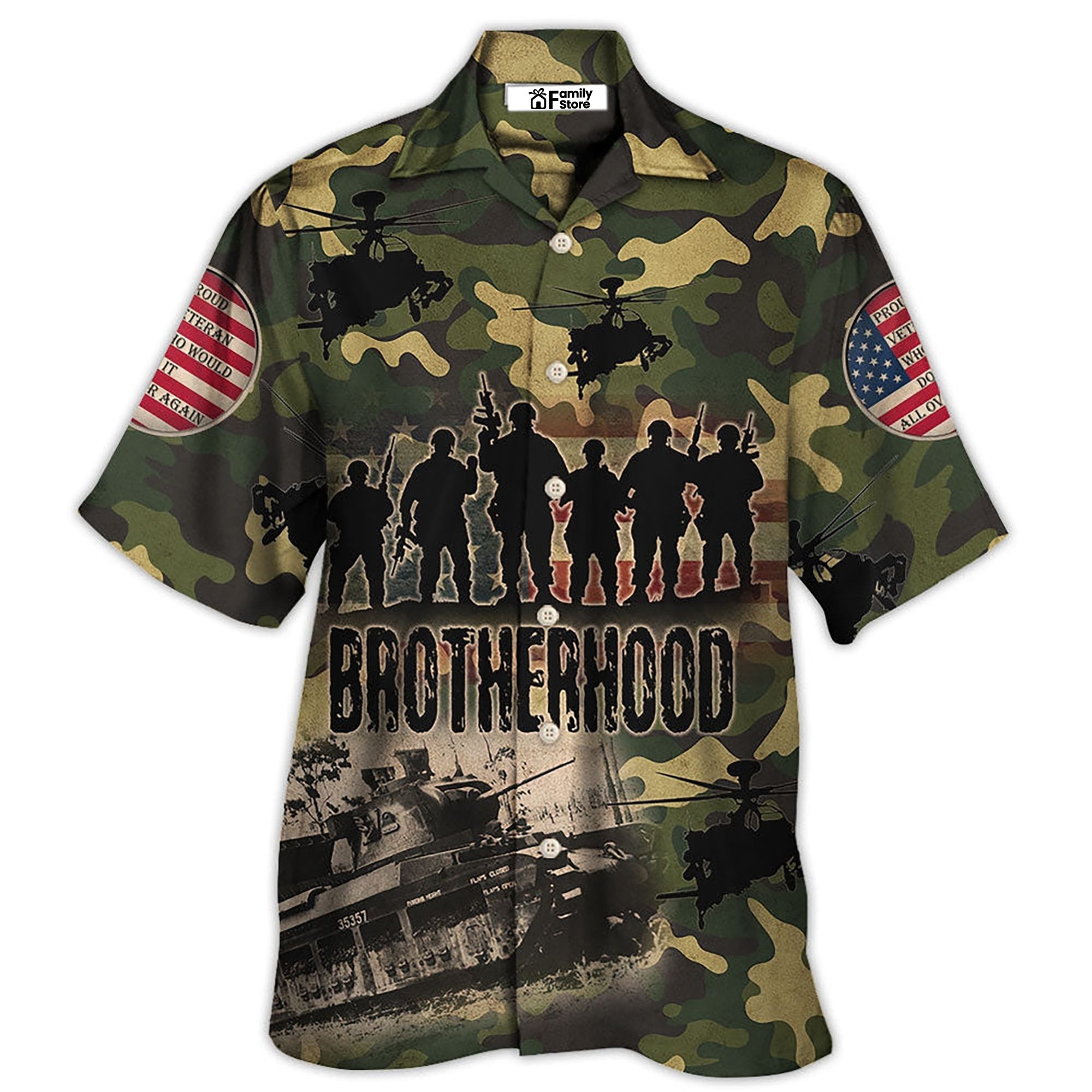 Veteran Thanks For Your Brave Veteran Brotherhood – Hawaiian Shirt