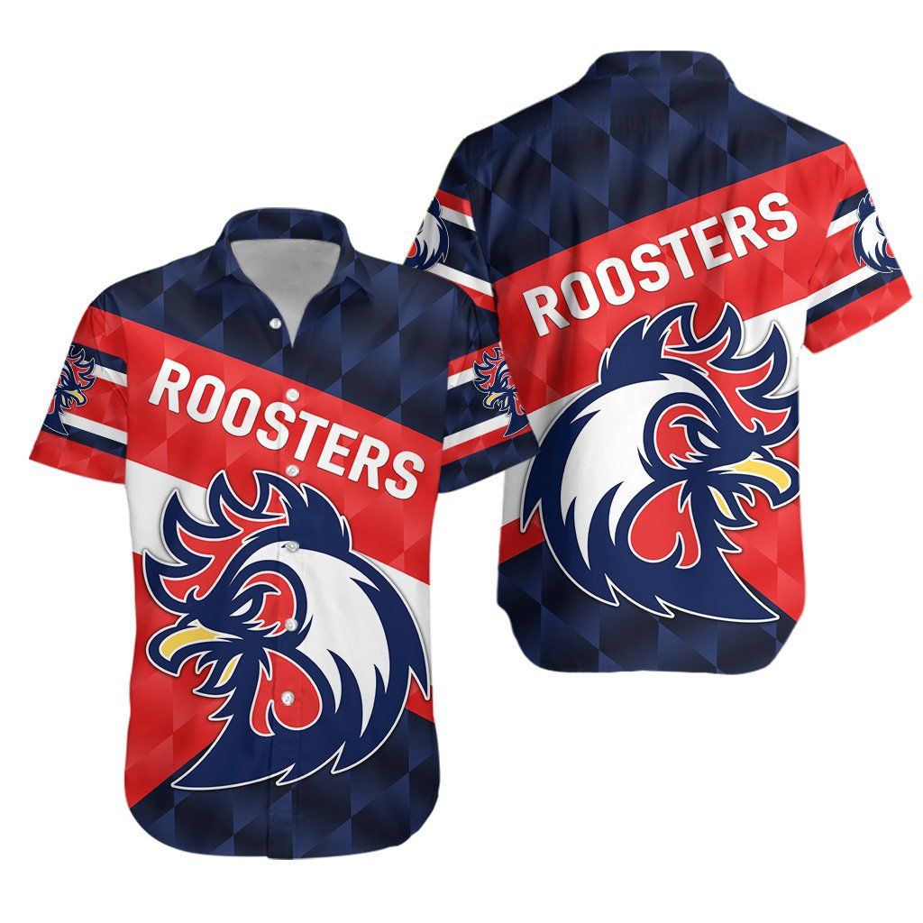 Sydney Hawaiian Shirt Roosters Sporty Style K8