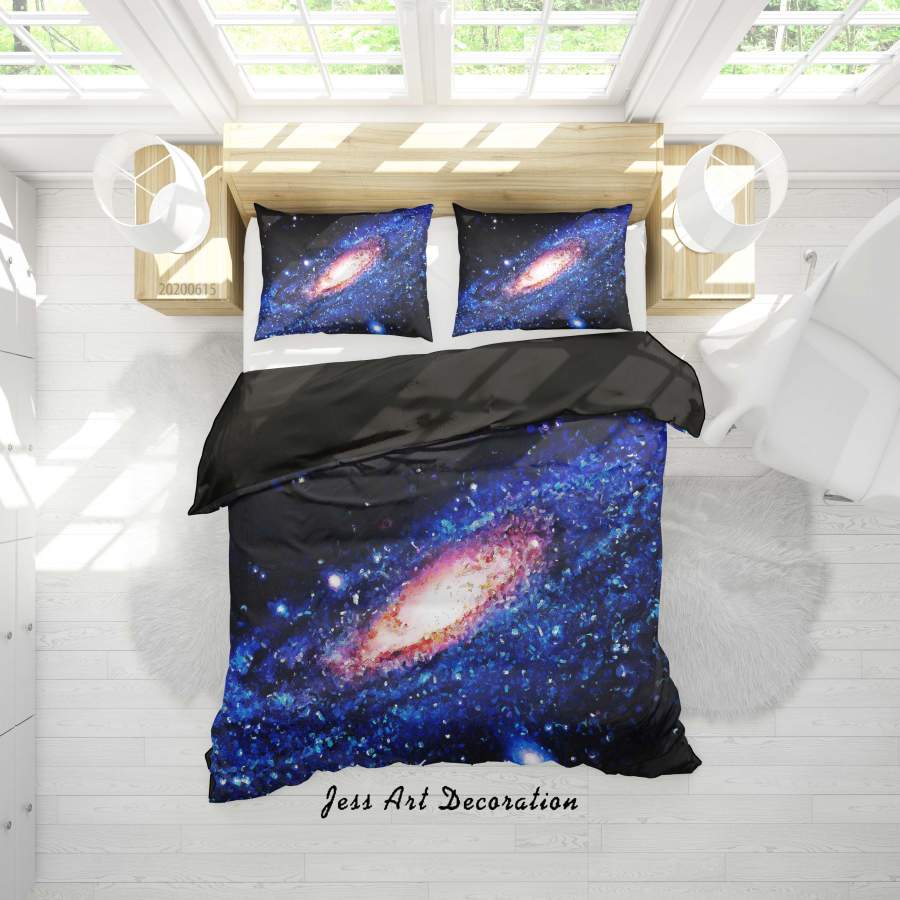 3D Black Blue Wormhole Quilt Cover Set Bedding Set Duvet Cover Pillowcases SF125