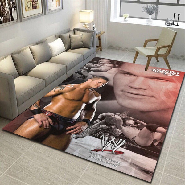 Wwe Randy Orton Collage Area Rug, Living Room Bedroom Carpet