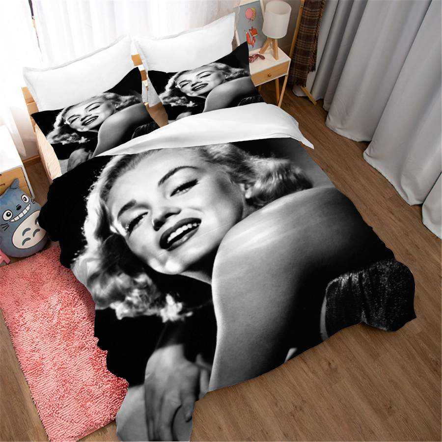 3D Marilyn Monroe Quilt Cover Set Bedding Set Duvet Cover Pillowcases SF213