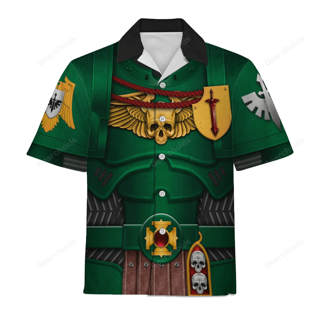 Warhammer Dark Angels Captain – Costume Cosplay Hawaiian Shirt